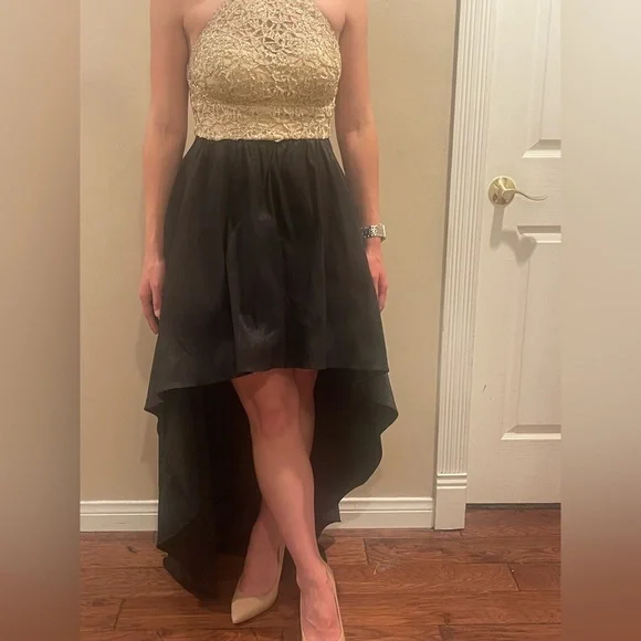 B Darlin | Dresses | B Darlin Gold Sparkle High Low Dress | Poshmark